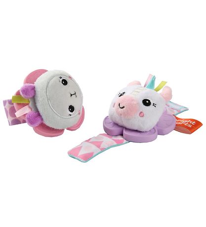 Bright Starts Beißrassel - 2er-Pack - Einhorn & Lama