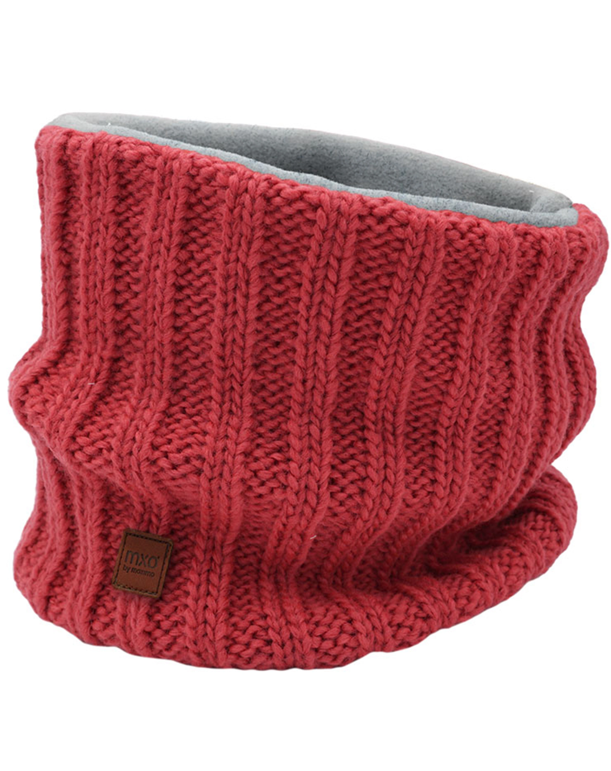 Strick-Schlauchschal JANA mit Innenfleece in bratapfel