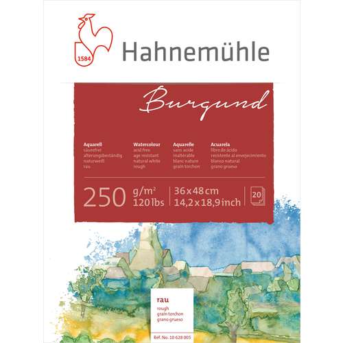 HAHNEMÜHLE „Burgund“ Aquarellblock