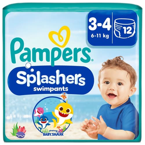 Pampers Splashers Baby Shark Schwimmwindeln Gr. 3-4, Single Pack, 6kg-11kg