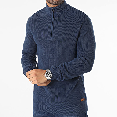 Pull Col Zippé Codford 20714337 Bleu Marine