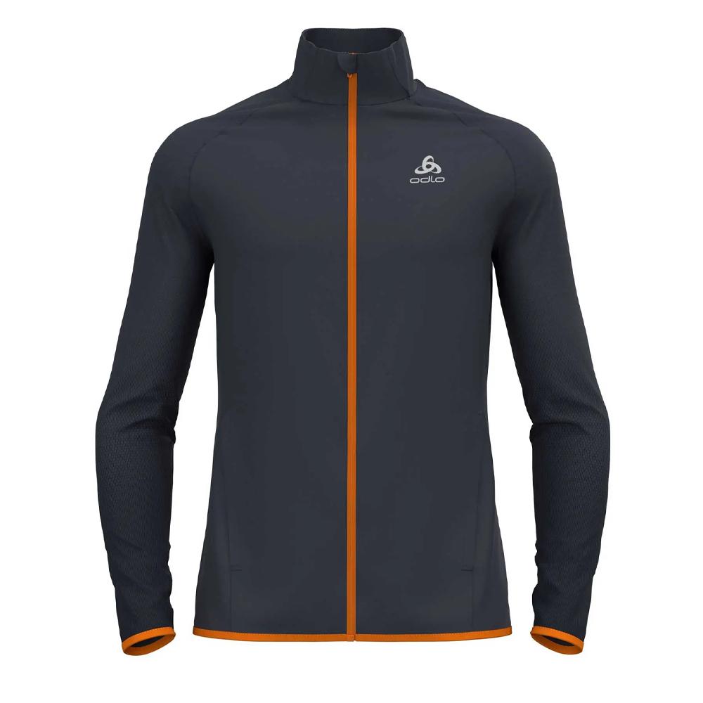 Veste de Running Gris/Orange Homme Odlo Zeroweight