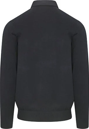 Profuomo Longsleeve Poloshirt Luxury Basic Navy PP2J00009A-P kopen