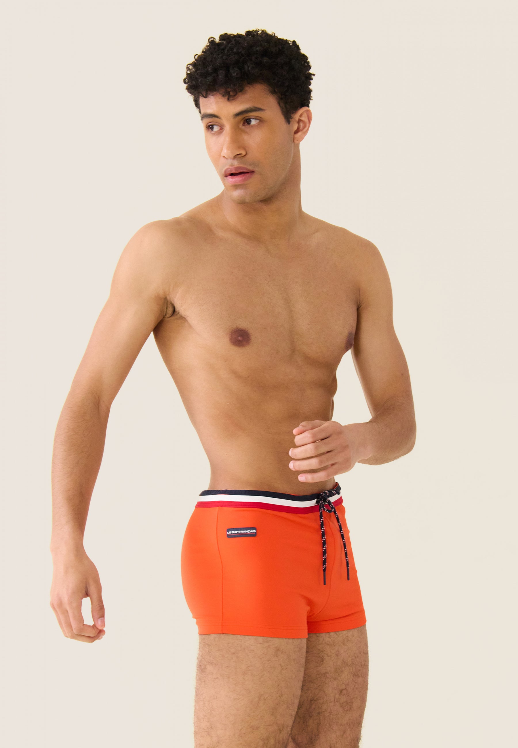 Boxer de bain en polyamide-Triton Orange Tango