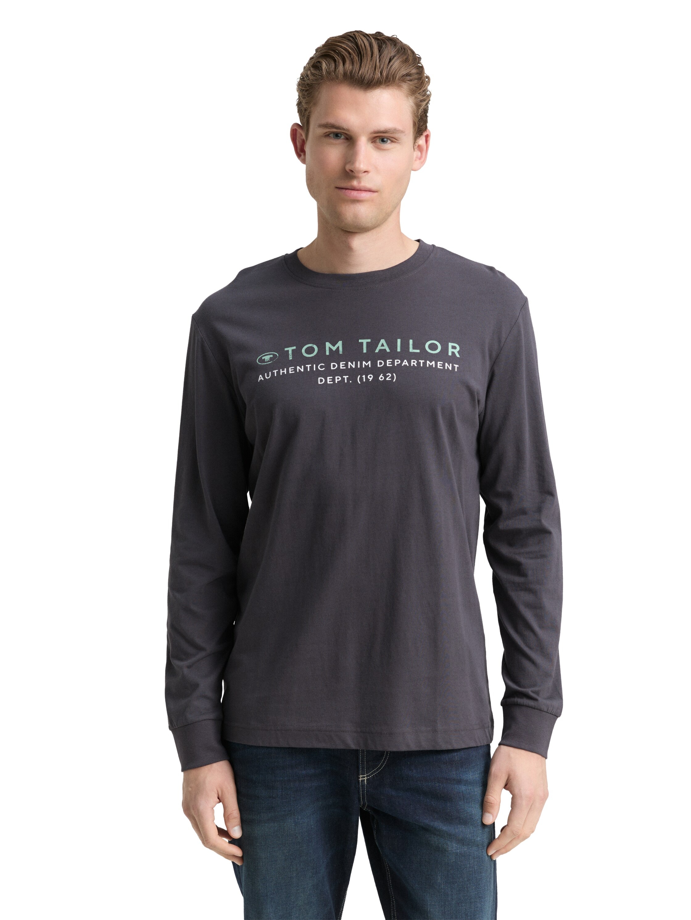 TOM TAILOR Langarmshirt , mit Logo Print