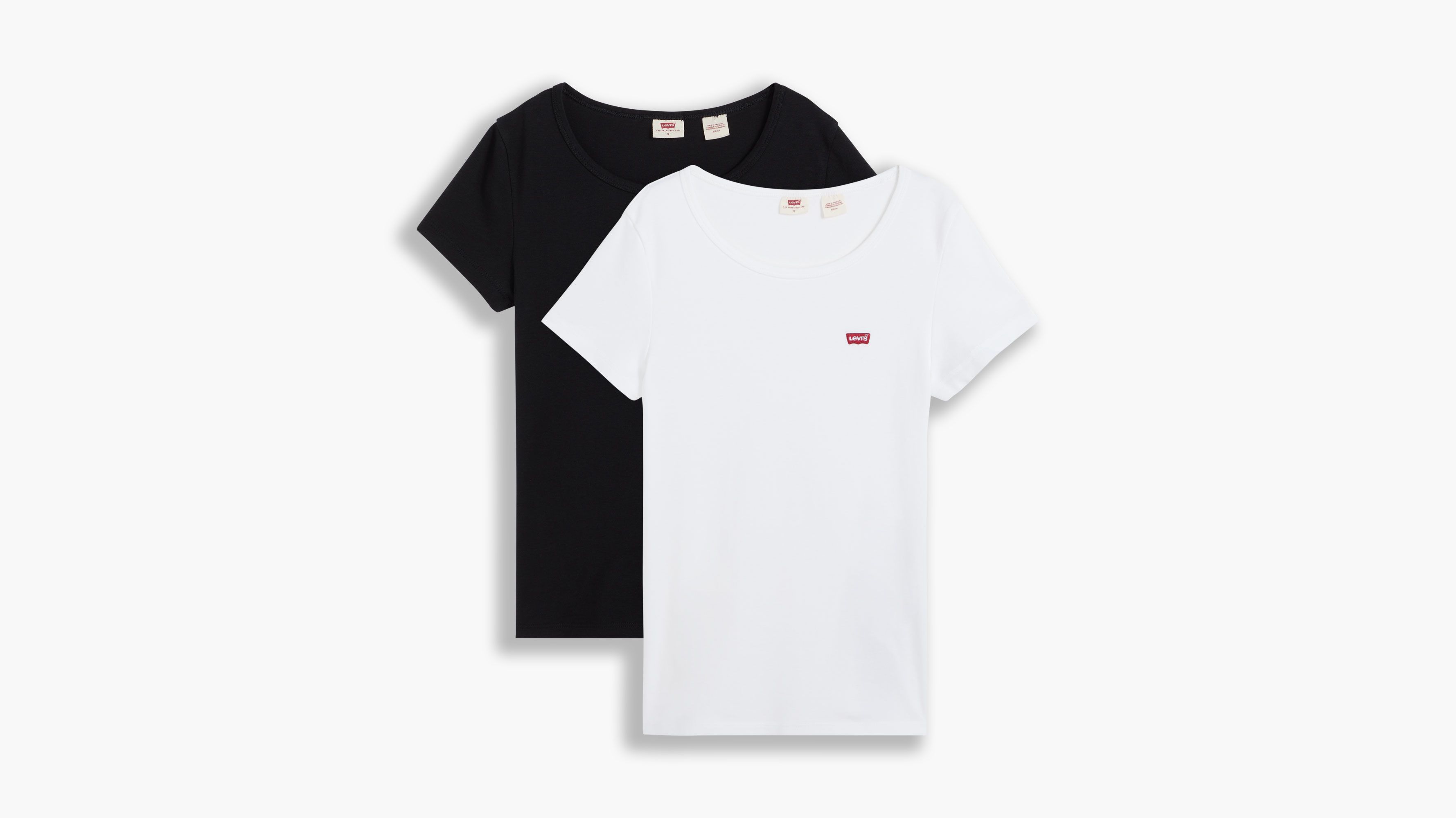 T-shirt - Lot de 2 - White / Mineral Black - Multicolore