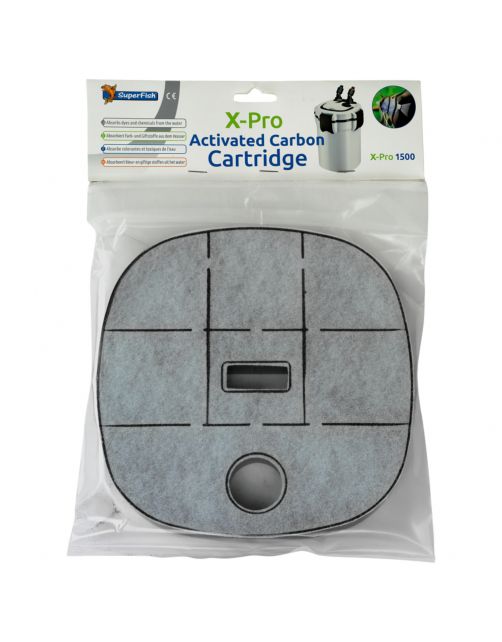 Superfish X Pro Aquarium Buitenfilter 1000 Carbon Cartridge - Filtermateriaal - Wit Grijs