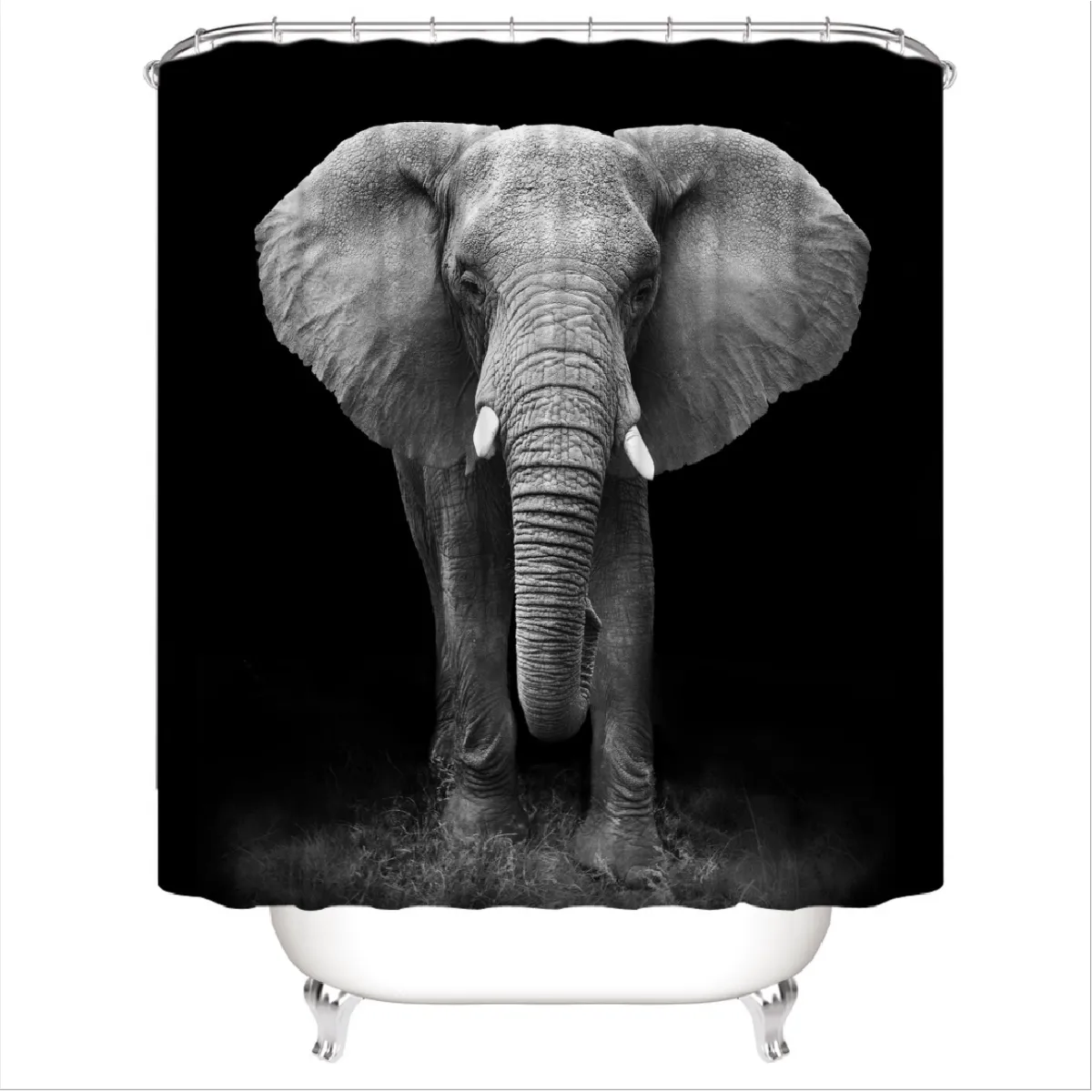 Universal Rideau de douche Éléphant africain - 120 x 180 cm