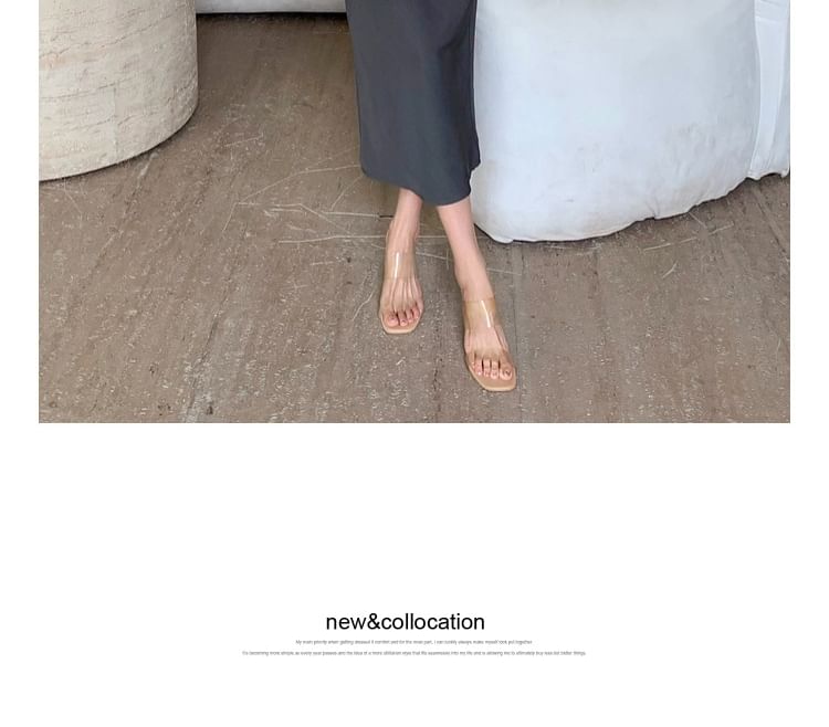 Hulkoplein - Mouwloze vierkante halslijn effen bodycon midi-jurk