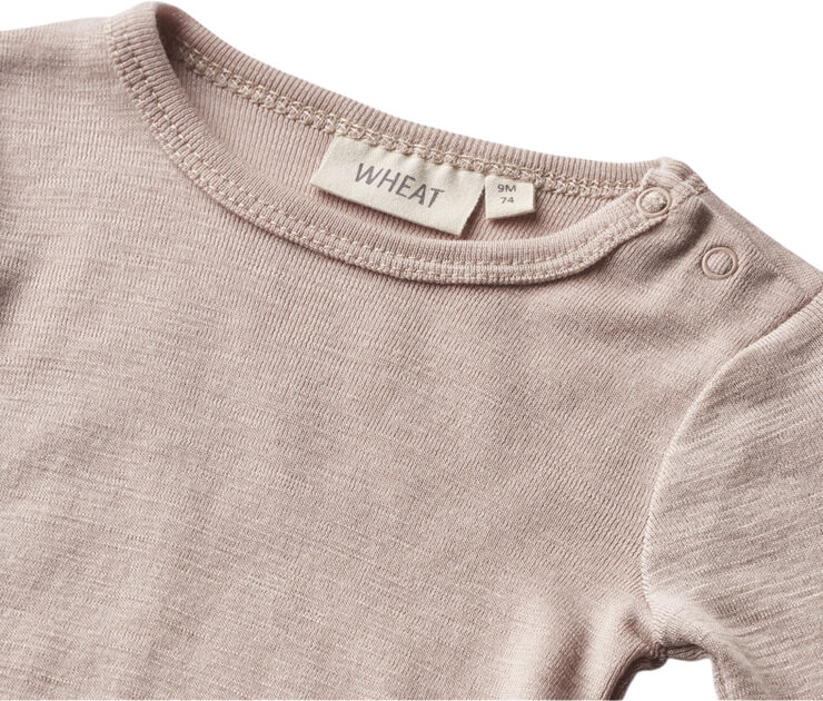 Wheat Langærmet Uld Body Dry rose