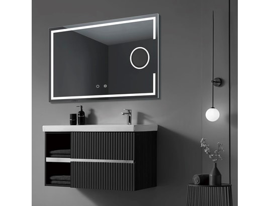 LEDIMEX - Miroir triled l.120 x h.80 cm - zone grossissante - série ma...