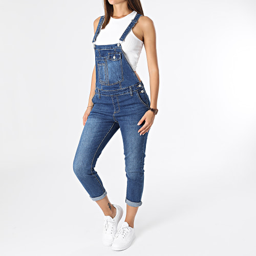 Salopette Jean Femme Bleu Denim