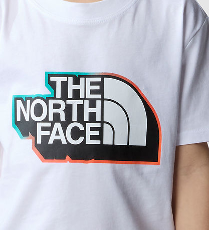 The North Face Shortss?t - T-shirt/Shorts - Hvid/Shady Blue