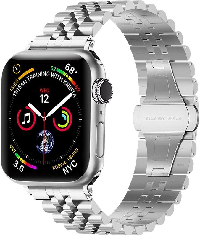 Apple - Jubilee Steel Strap - Horlogeband - Zilver