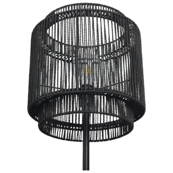 Vloerlamp James zwart 150cm x Ø35cm