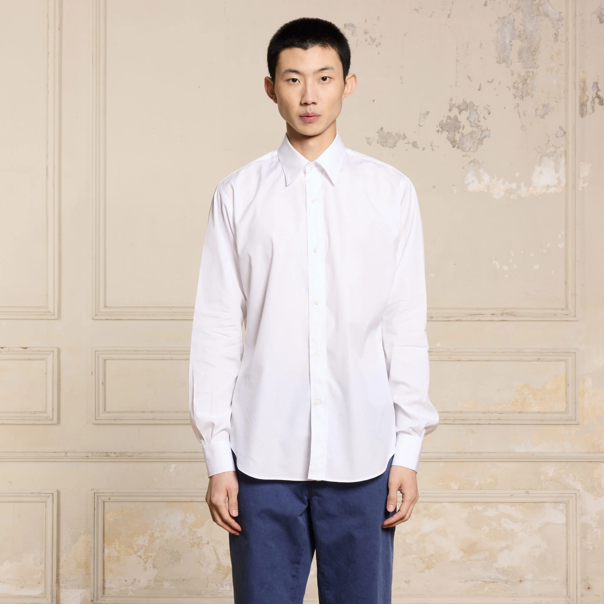 White Pima cotton shirt