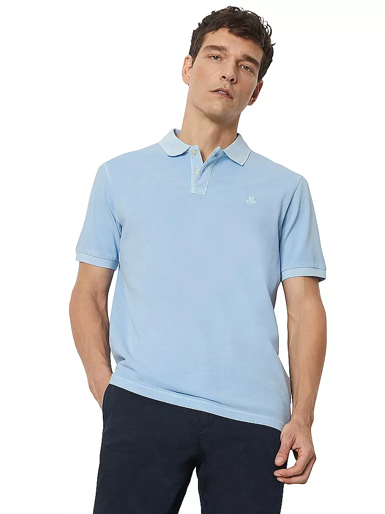 MARC O'POLO Poloshirt Regular Fit hellblau