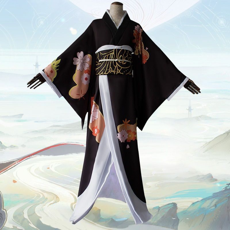 Bloomsoon - Demon Slayer: Kimetsu geen Yaiba Muzan Kibutsuji Kimono Cosplay-kostuum