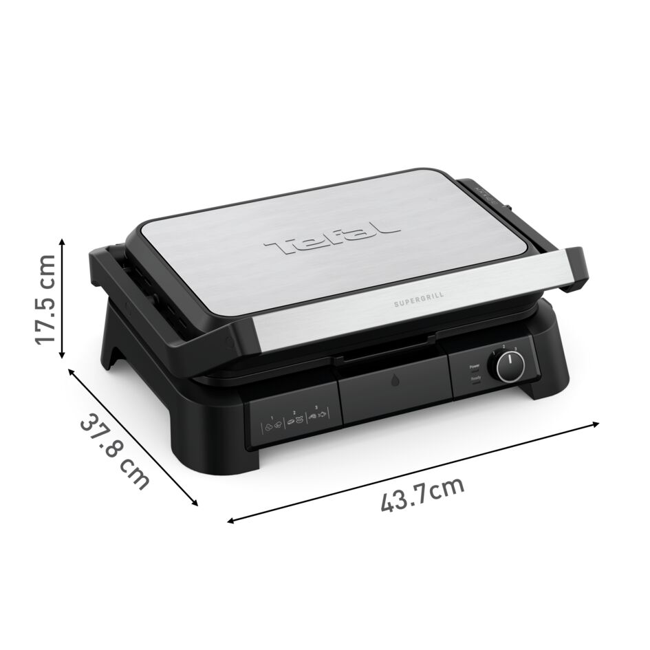 SuperGrill 3-in-1 GC520D XL contactgrill, barbecue en ovenstand