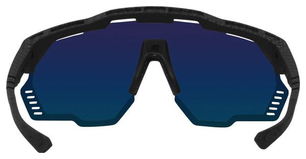 Scicon Sports Aeroshade Kunken Lunettes De Soleil De Performance Sportive (Multimirror Bleu Scnpp/Compagnon De Carbone)
