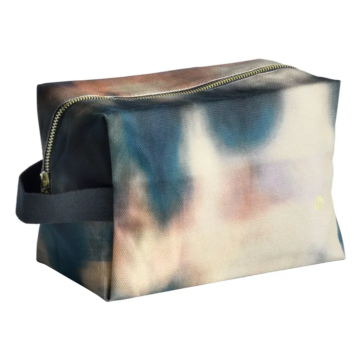 La cerise sur le gâteau Trousse de toilette | Tie&dye indigo