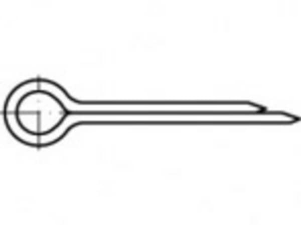 TOOLCRAFT ISO 1234 messing splinter mål: 4 x 36 (100 stk.) 36 mm 100 stk