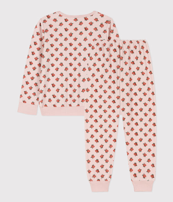 Pyjama fleur petite fille en velours