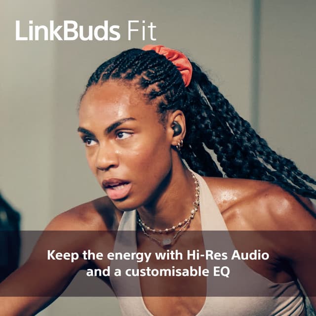 Sony LinkBuds Fit true wireless in-ear høretelefoner (hvid)