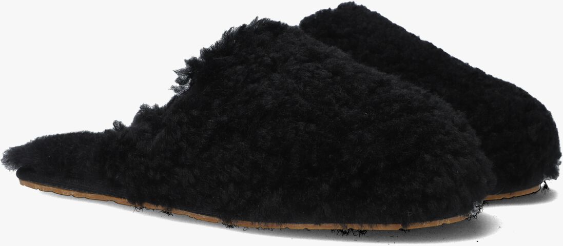 UGG zwarte ugg pantoffels w maxi curly slide