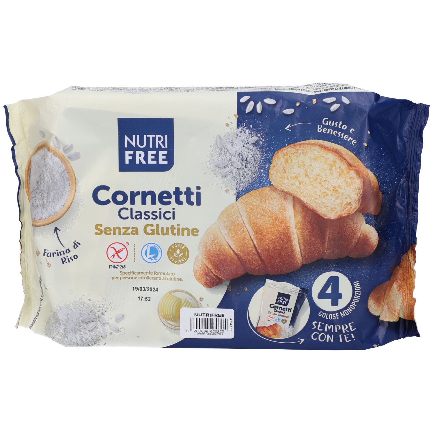 Nutri Free Coissants Cornetti Classici glutenfrei