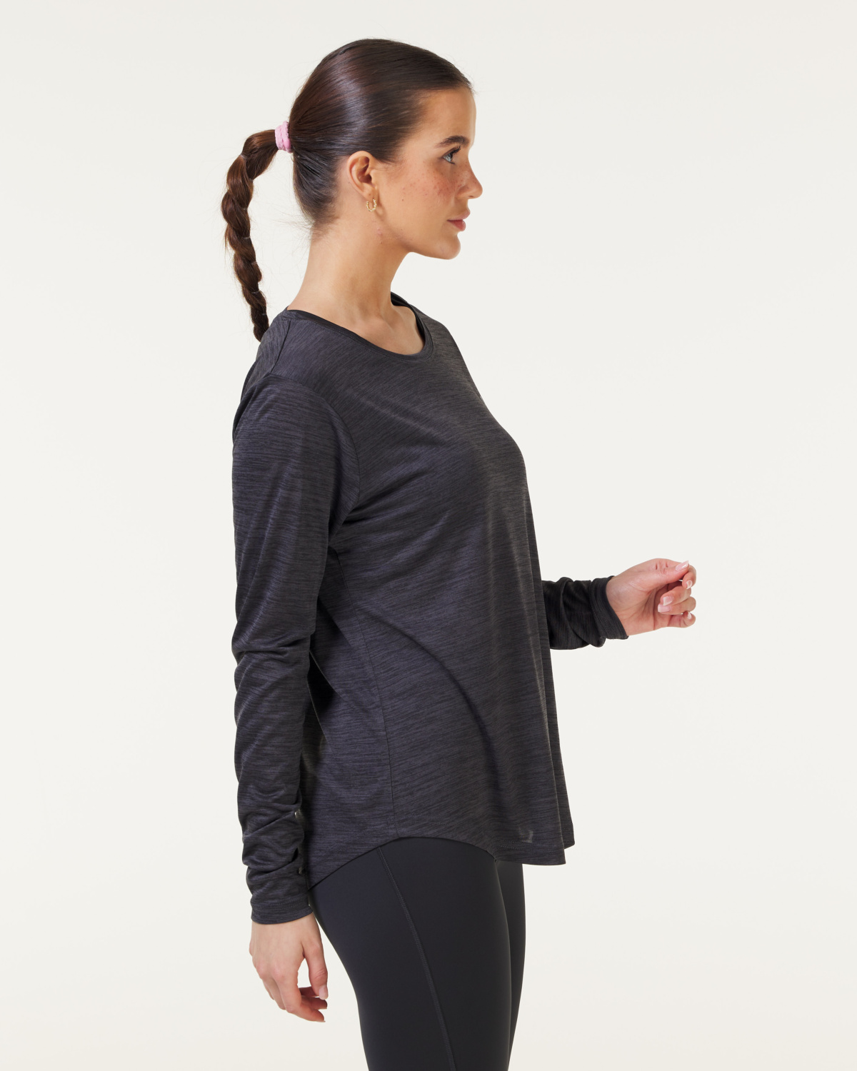 LEVITY Elemental Melange Long Sleeve Dark Grey Melange