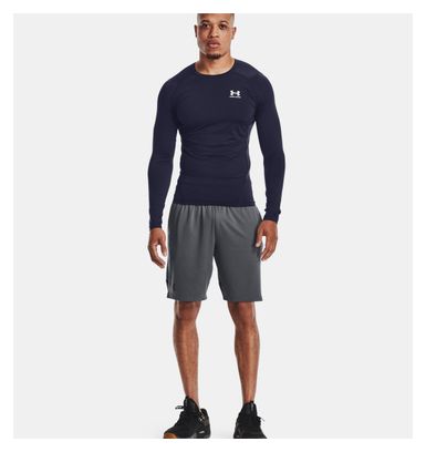 Maillot manches longues de compression Under Armour Heatgear Armour Bleu