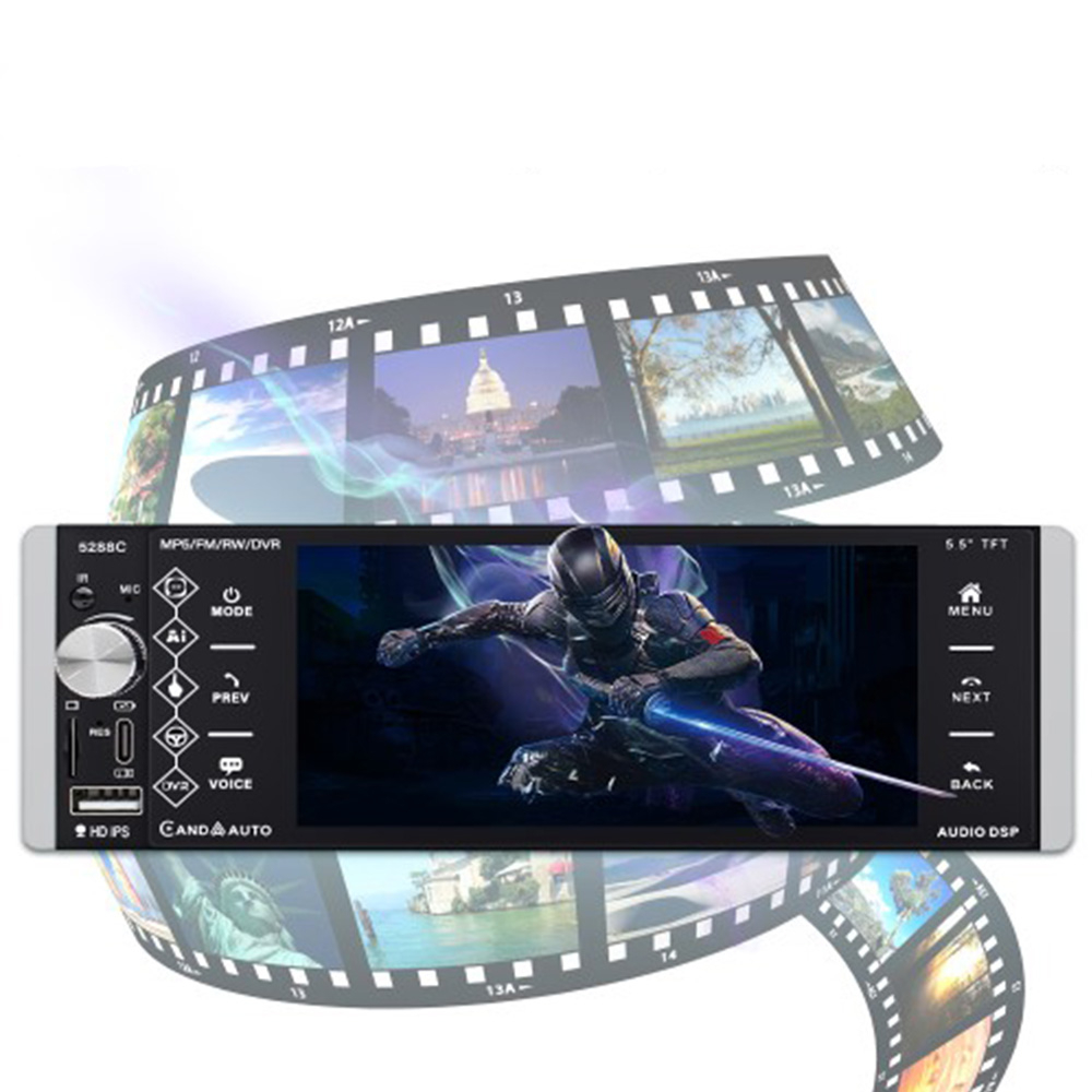 (188x82mm) Digitales Auto Radio FM Bluetooth MP5 Player mit 5.5