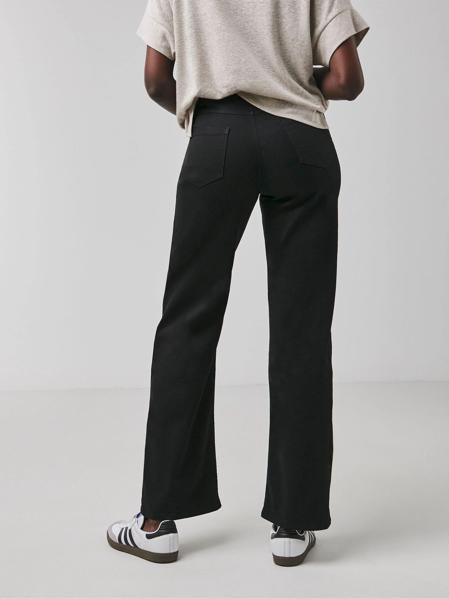 JD Williams Indigo 2 Pack Wide Leg Jeggings