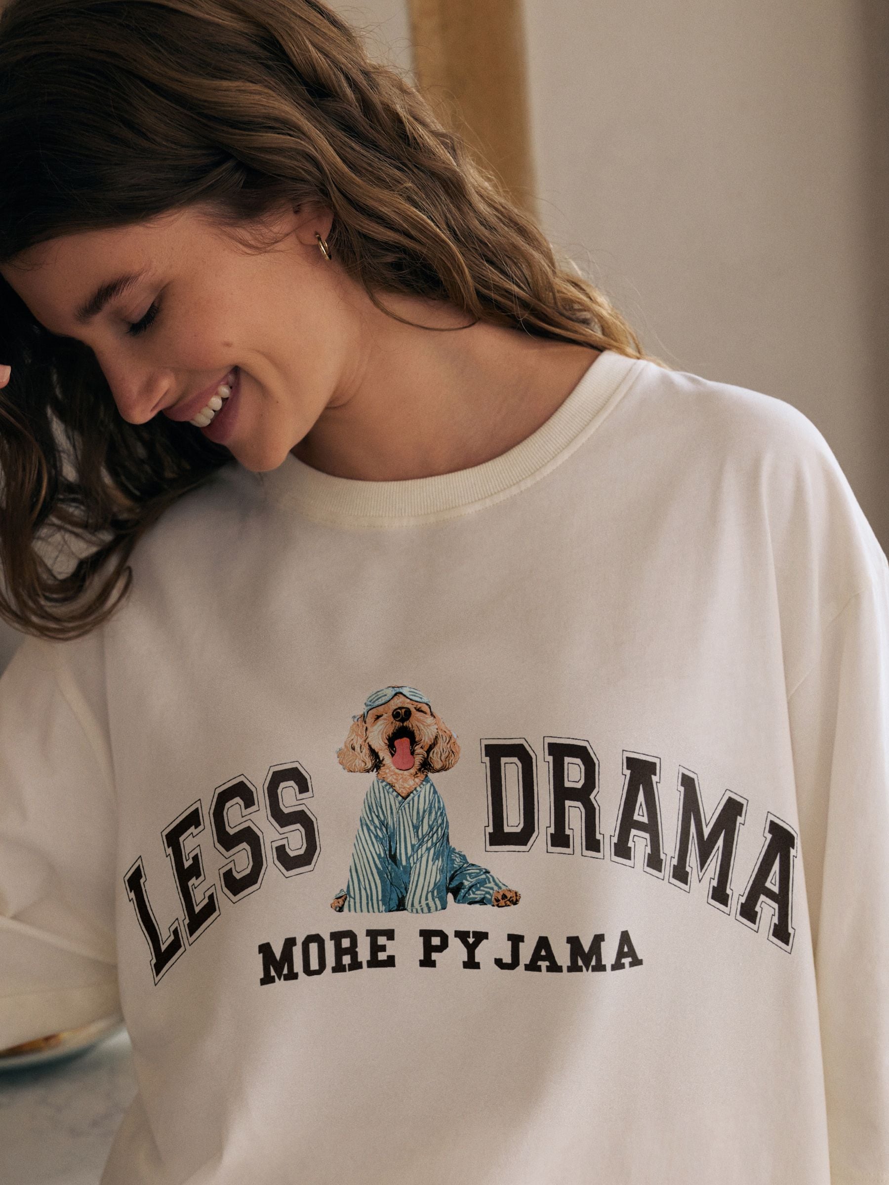 Blue Charlie The Cockapoo - Tricot pyjama met korte mouwen