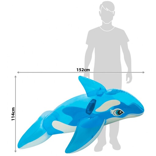 Baleia inflável Intex + 2 alças - 152x114 cm