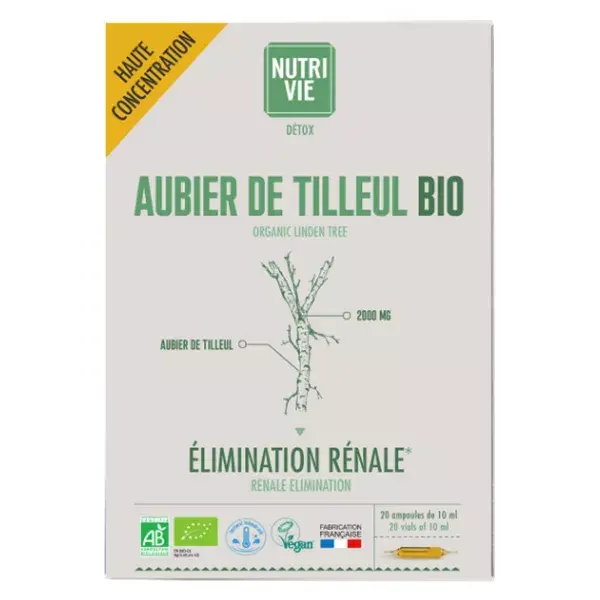 Nutrivie Alburno de Tília Orgânico 20 ampolas
