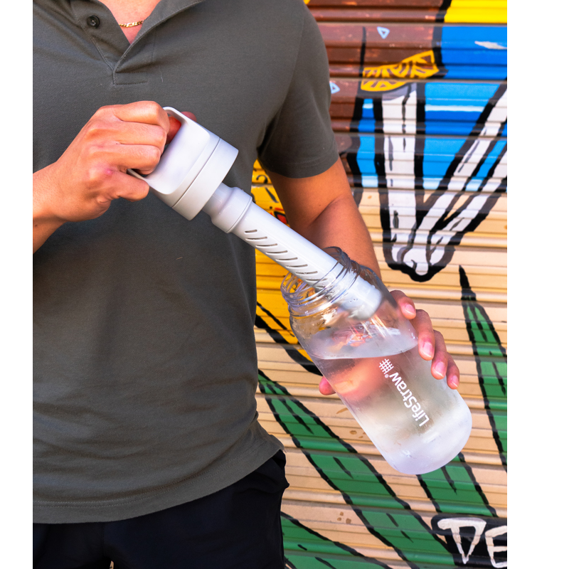 LifeStraw Go 2.0 1L transparante waterfilterfles