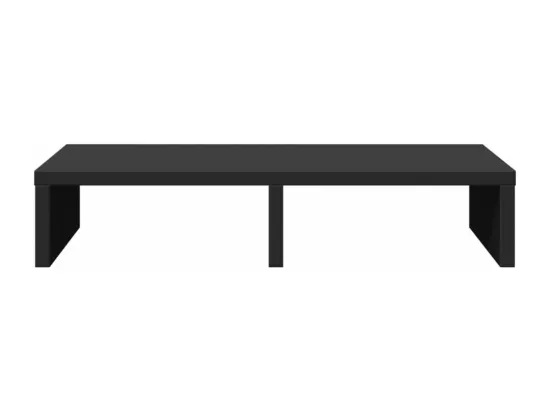 Support de moniteur noir 50x27x10 cm bois d'ingénierie