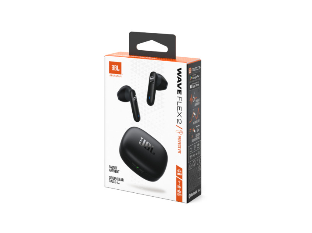 AURICULARES JBL WAVE FLEX 2 PRETO