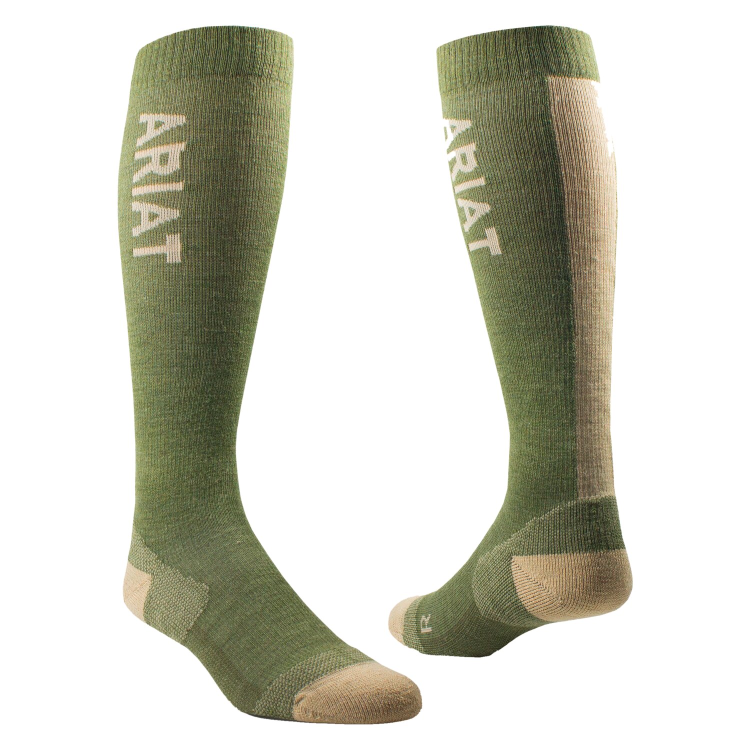 ARIAT Merino Socks Tek Thaw  - moss/cream