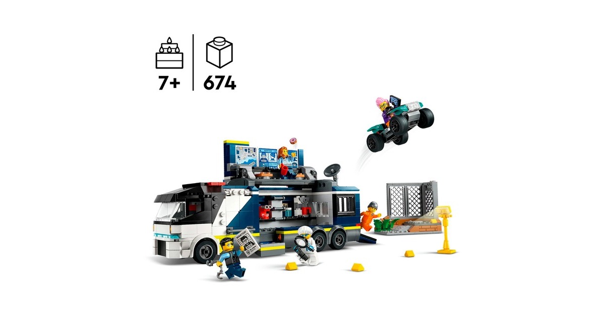 LEGOCity - Politielaboratorium in truck Constructiespeelgoed  (60418)