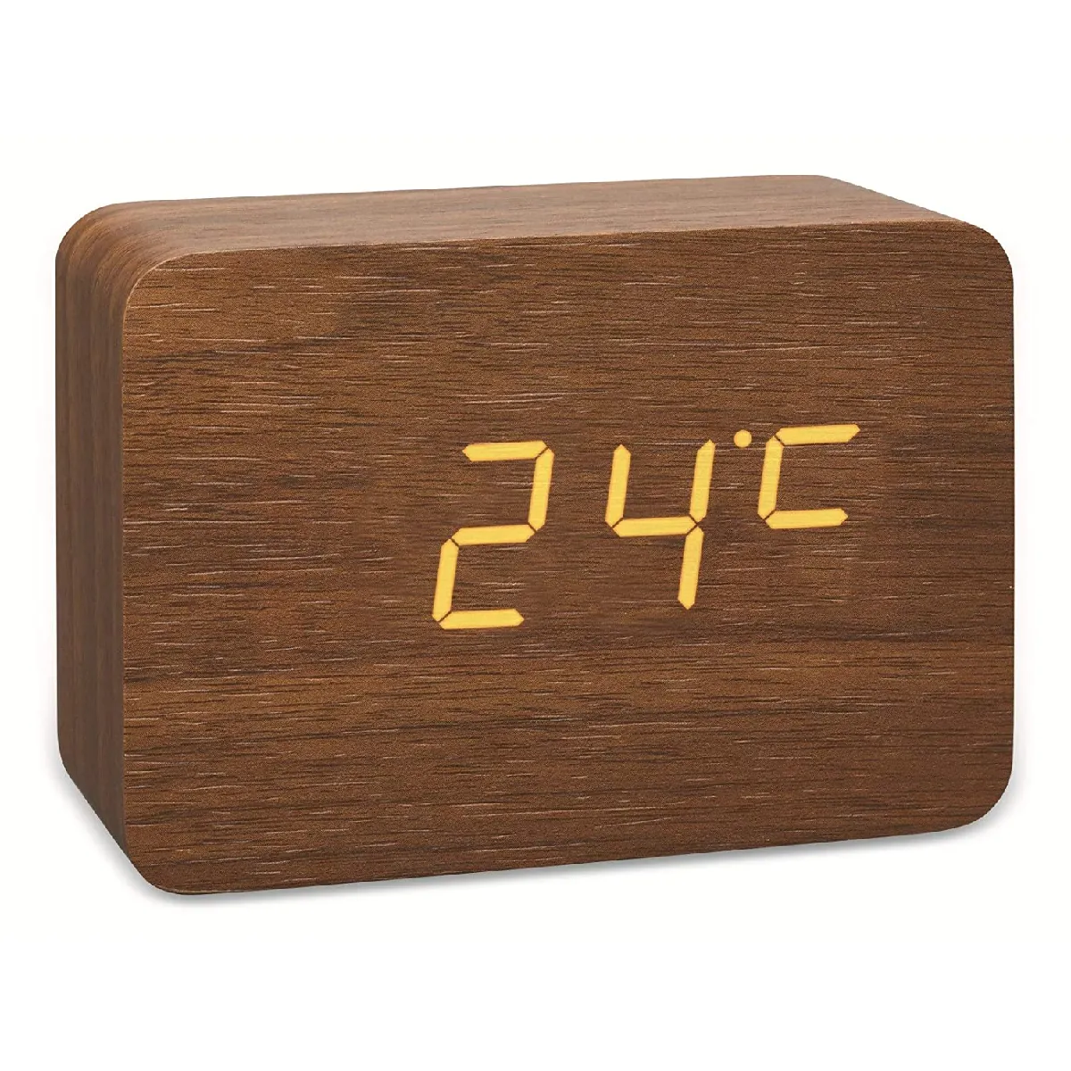 TFA Réveil radiopiloté(e) - Bois marron