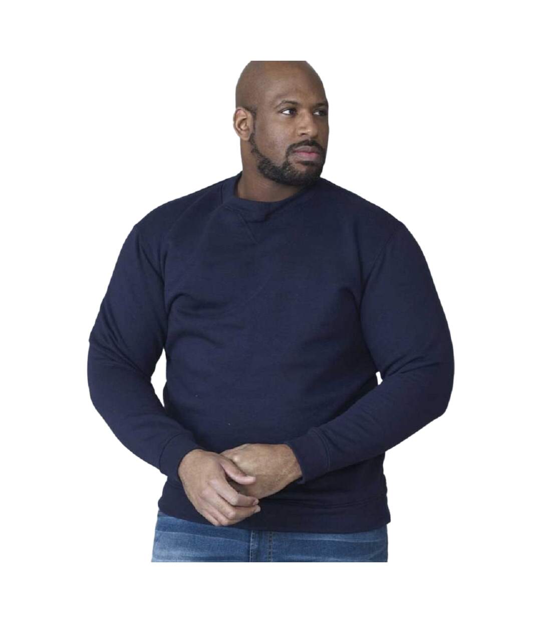 Duke Rockford - Pull col ras-du-cou grande taille - Homme (Bleu marine) - UTDC105