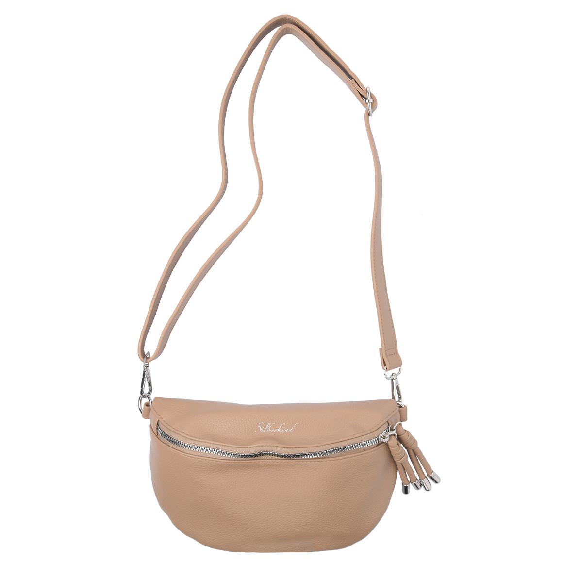 Gina Benotti Damen Hip-Bag aus Lederimitat hellbraun