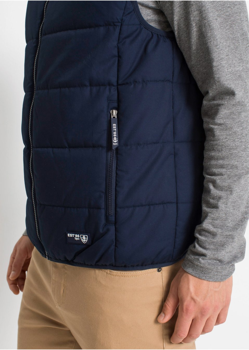 Gilet sans manches outdoor à col montant