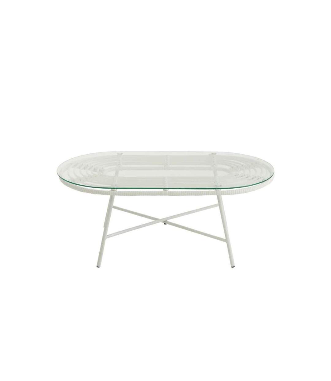 Paris Prix - Table Basse De Jardin celeste 90cm Blanc