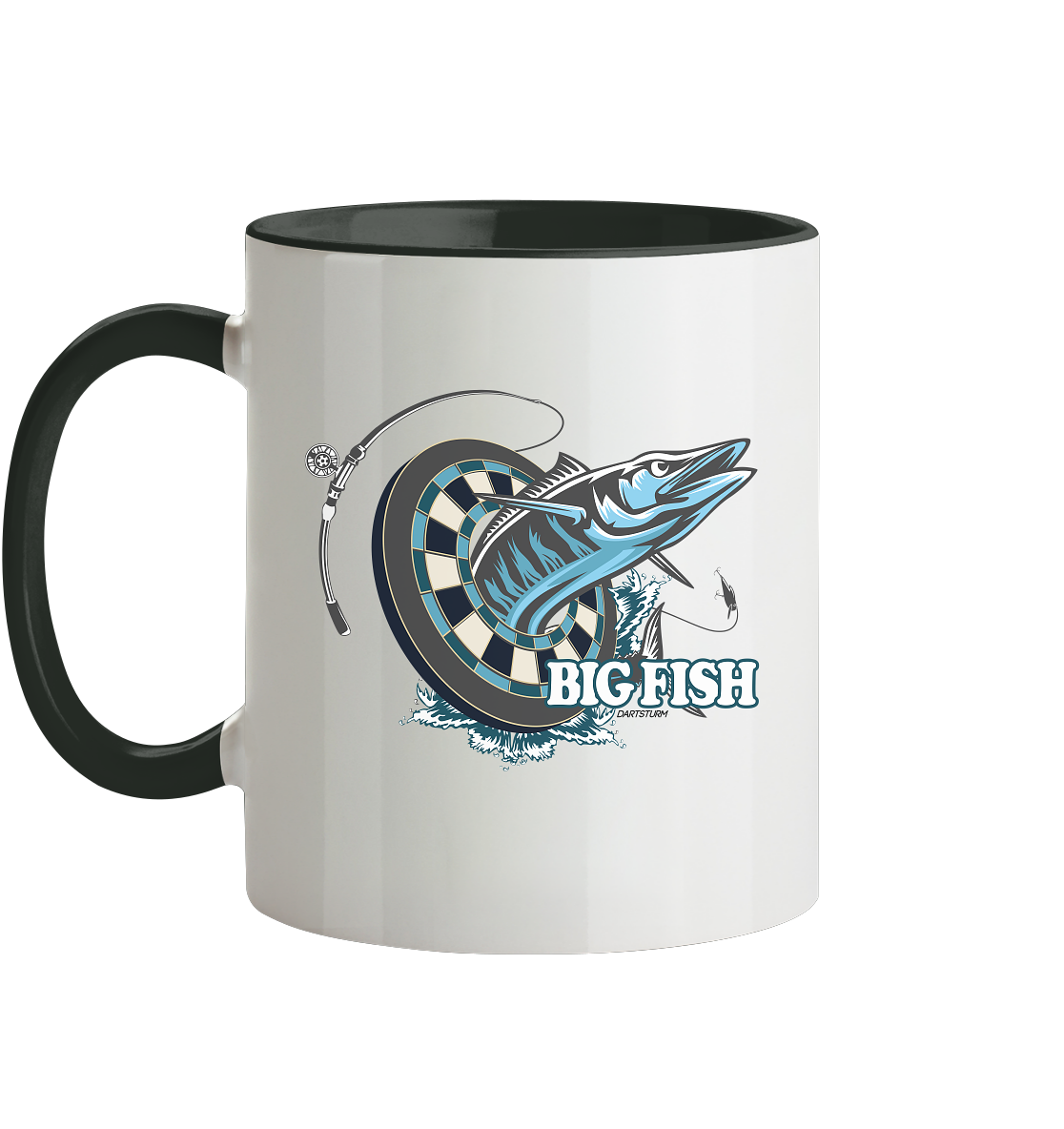 DartSturm - Big Fish - Tasse zweifarbig
