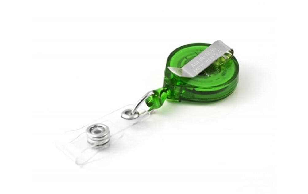 Ausweishalter KB Mini-Badge 90 cm, mit clip, GrünKartenhalter