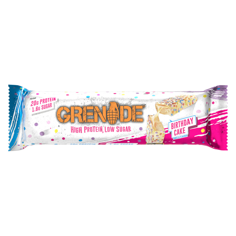 Grenade Protein Bars Birthday Cake12 x 60 gr